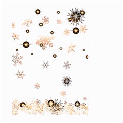 Golden-snowflake Large Garden Flag (two Sides) by saad11