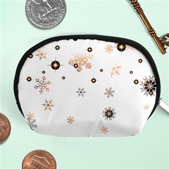 Golden-snowflake Accessory Pouch (medium) by saad11