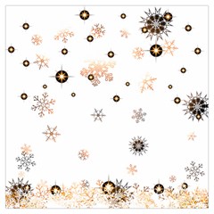 Golden-snowflake Lightweight Scarf  by saad11