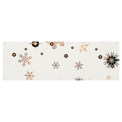 Golden-snowflake Banner And Sign 12  X 4  by saad11