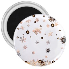 Golden-snowflake 3  Magnets by saad11