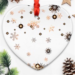 Golden-snowflake Ornament (heart)