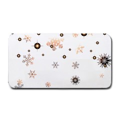 Golden-snowflake Medium Bar Mat by saad11