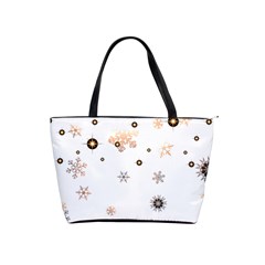 Golden-snowflake Classic Shoulder Handbag by saad11