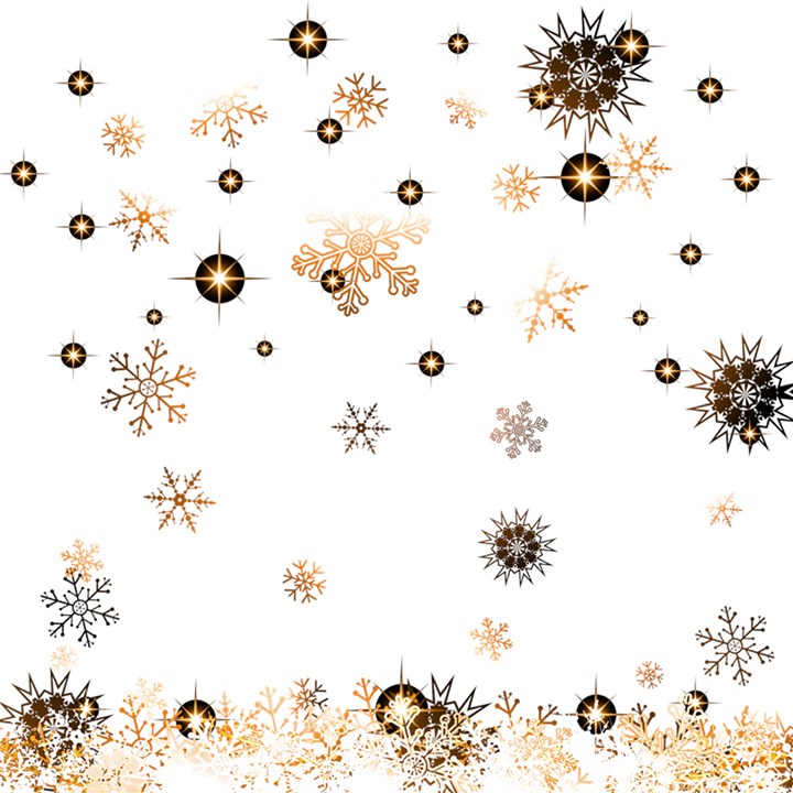 Golden-snowflake Play Mat (Square)