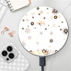 Golden-snowflake Wireless Fast Charger(white) by saad11