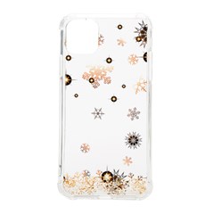 Golden-snowflake Iphone 11 Pro Max 6 5 Inch Tpu Uv Print Case by saad11