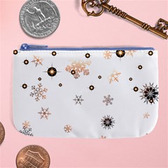 Golden-snowflake Large Coin Purse by saad11