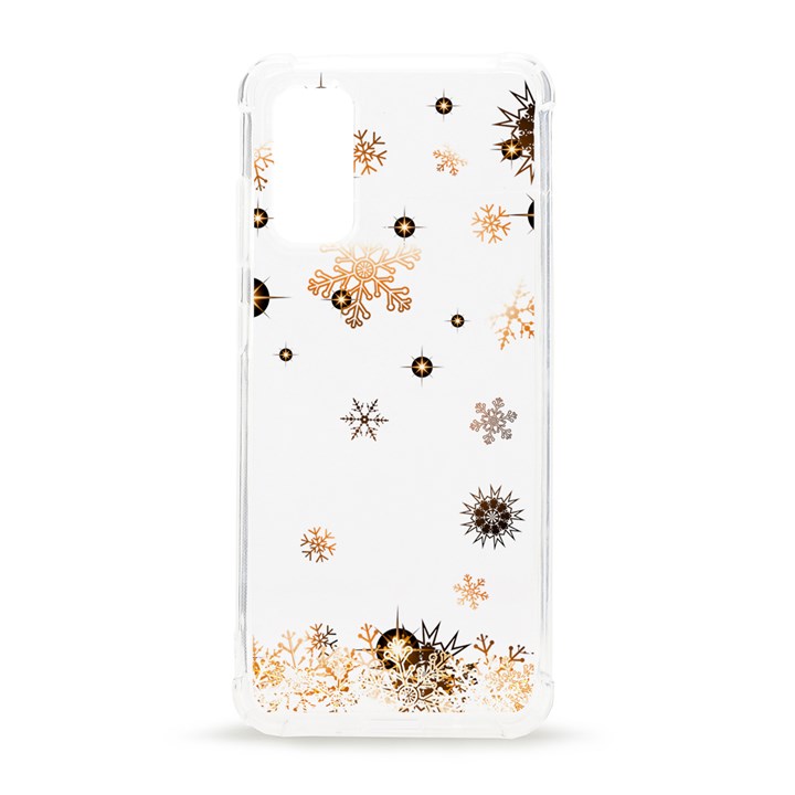 Golden-snowflake Samsung Galaxy S20 6.2 Inch TPU UV Case