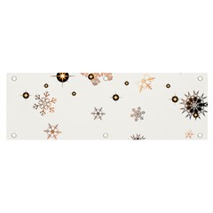 Golden-snowflake Banner And Sign 6  X 2 