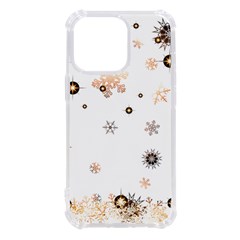 Golden-snowflake Iphone 13 Pro Tpu Uv Print Case by saad11