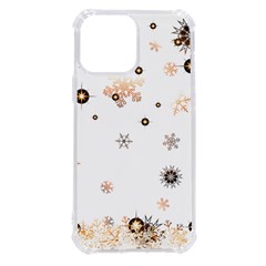 Golden-snowflake Iphone 13 Pro Max Tpu Uv Print Case by saad11