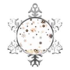 Golden-snowflake Metal Small Snowflake Ornament