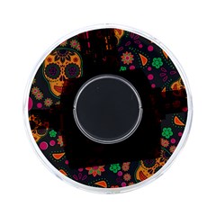 Skull Colorful Floral Flower Head On-the-go Memory Card Reader by Cemarart