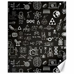 Doodle Art Chemistry Art Canvas 16  X 20  by Cemarart