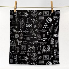 Doodle Art Chemistry Art Face Towel by Cemarart