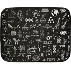 Doodle Art Chemistry Art Fleece Blanket (mini) by Cemarart