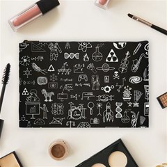 Doodle Art Chemistry Art Cosmetic Bag (large) by Cemarart