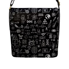 Doodle Art Chemistry Art Flap Closure Messenger Bag (l) by Cemarart