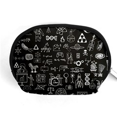 Doodle Art Chemistry Art Accessory Pouch (medium) by Cemarart