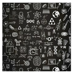 Doodle Art Chemistry Art Square Satin Scarf (36  X 36 ) by Cemarart