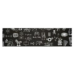 Doodle Art Chemistry Art Oblong Satin Scarf (16  X 60 ) by Cemarart