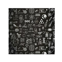 Doodle Art Chemistry Art Square Satin Scarf (30  X 30 ) by Cemarart