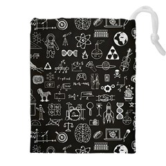 Doodle Art Chemistry Art Drawstring Pouch (5xl) by Cemarart