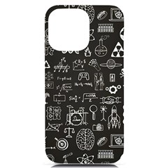 Doodle Art Chemistry Art Iphone 14 Pro Max Black Uv Print Case by Cemarart