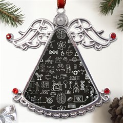 Doodle Art Chemistry Art Metal Angel With Crystal Ornament