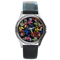 Dead Head Deadhead Grateful Dead Round Metal Watch by Cemarart