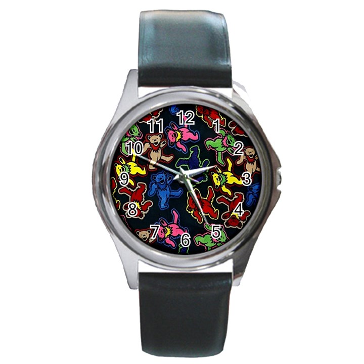 Dead Head Deadhead Grateful Dead Round Metal Watch