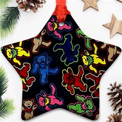 Dead Head Deadhead Grateful Dead Ornament (star) by Cemarart