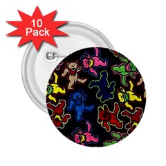 Dead Head Deadhead Grateful Dead 2 25  Buttons (10 Pack)  by Cemarart