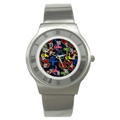 Dead Head Deadhead Grateful Dead Stainless Steel Watch by Cemarart