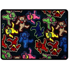 Dead Head Deadhead Grateful Dead Fleece Blanket (large) by Cemarart