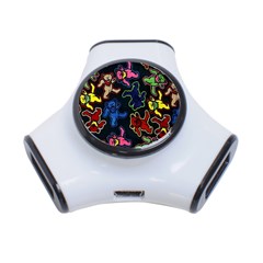 Dead Head Deadhead Grateful Dead 3-port Usb Hub by Cemarart