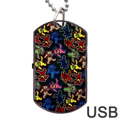 Dead Head Deadhead Grateful Dead Dog Tag Usb Flash (two Sides) by Cemarart