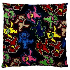 Dead Head Deadhead Grateful Dead Large Cushion Case (one Side) by Cemarart