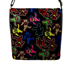 Dead Head Deadhead Grateful Dead Flap Closure Messenger Bag (l) by Cemarart