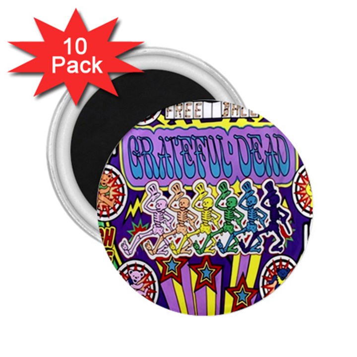 Grateful Dead 2.25  Magnets (10 pack) 