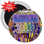 Grateful Dead 3  Magnets (100 pack) Front