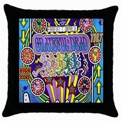 Grateful Dead Throw Pillow Case (black) by Cemarart