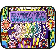 Grateful Dead Two Sides Fleece Blanket (mini) by Cemarart