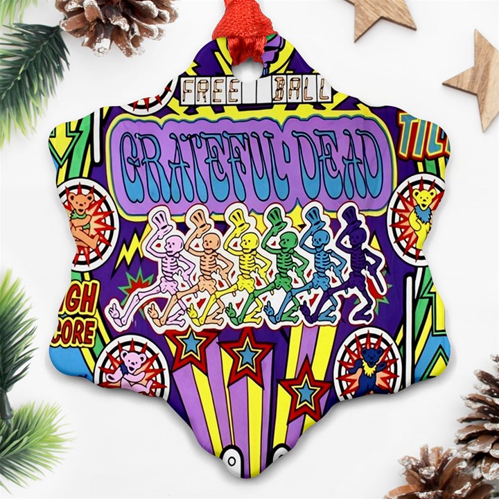 Grateful Dead Ornament (Snowflake)