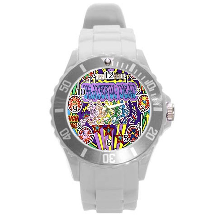 Grateful Dead Round Plastic Sport Watch (L)