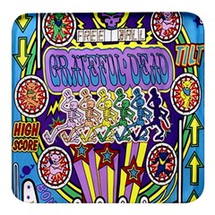 Grateful Dead Square Glass Fridge Magnet (4 Pack) by Cemarart