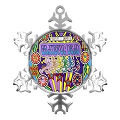 Grateful Dead Metal Small Snowflake Ornament by Cemarart