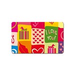 I Love You Doodle Magnet (Name Card) Front