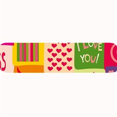 I Love You Doodle Large Bar Mat